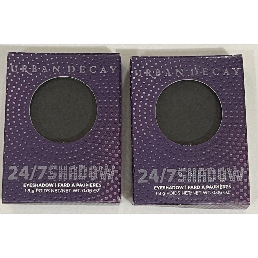 Urban Decay 24/7 Eyeshadow BLACKOUT. BNIB Matte Black New In Box Lot Of 2